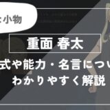 術式や能力・名言についてわかりやすく解説