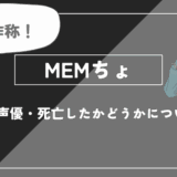 MEMちょとは？年齢・声優・死亡したかどうかについて解説【推しの子】