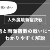 人外魔境新宿決戦！五条悟と両面宿儺の戦いについてわかりやすく解説【呪術廻戦】