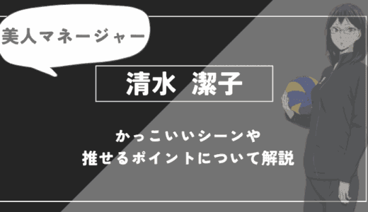 清水 潔子の魅力！かっこいいシーンや推せるポイントについて解説【ハイキュー!!】
