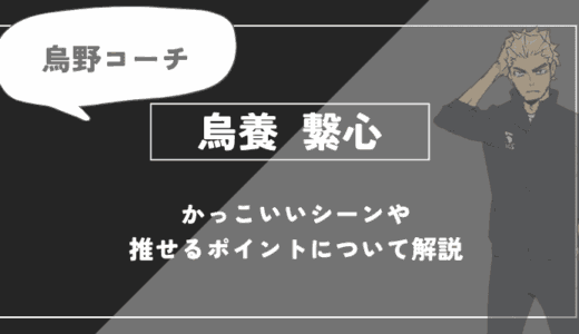 烏養 繋心の魅力！かっこいいシーンや推せるポイントについて解説【ハイキュー!!】