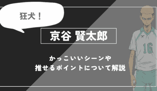 京谷 賢太郎の魅力！かっこいいシーンや推せるポイントについて解説【ハイキュー!!】