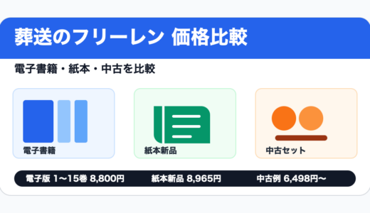 葬送のフリーレンを電子書籍・紙本・中古で価格比較する記事のアイキャッチ画像