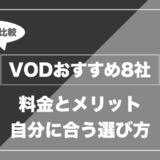 【使って分かった】VODおすすめ8社を比較！料金・メリット・注意点から選ぶ動画配信サービス