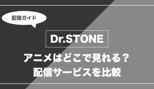 アニメ「Dr.STONE」はどこで見れる？無料視聴できる配信サービスを比較
