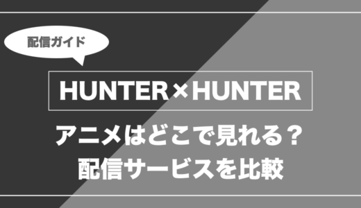 アニメ「HUNTER×HUNTER」はどこで見れる？無料視聴できる配信サービスを比較